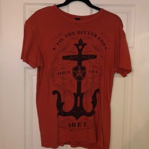 Obey Men’s Red T-Shirt